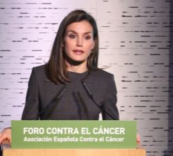 Doña Letizia durante su intervención