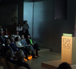 Doña Letizia durante su intervención