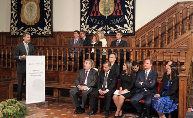 Su Majestad el Rey durante su intervención