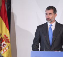 Don Felipe, durante sus palabras