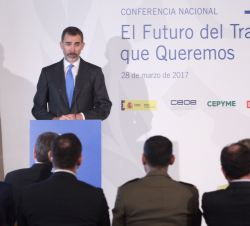 Don Felipe, durante sus palabras