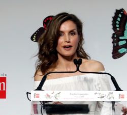 Su Majestad la Reina durante su intervención en la entrega de los Premios SM de Literatura Infantil y Juvenil "El Barco de Vapor" y "Gr