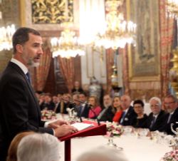 Don Felipe, durante sus palabras