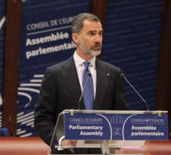 Su Majestad el Rey interviene ante el Plenario de la Asamblea Parlamentaria del Consejo de Europa
