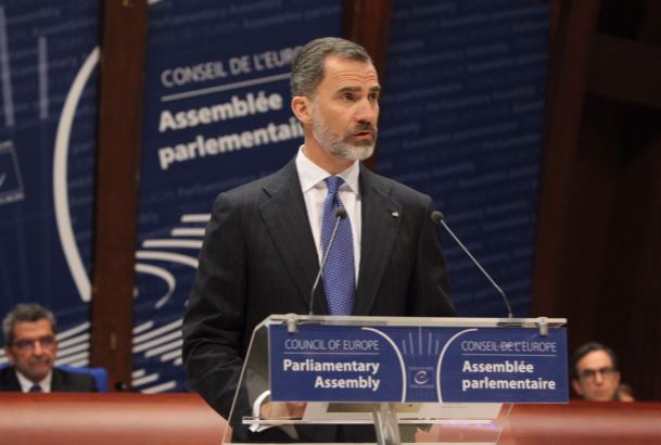 Su Majestad el Rey interviene ante el Plenario de la Asamblea Parlamentaria del Consejo de Europa
