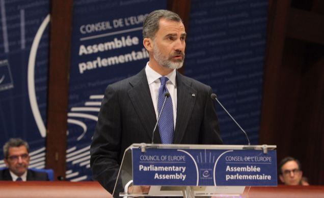 Su Majestad el Rey interviene ante el Plenario de la Asamblea Parlamentaria del Consejo de Europa