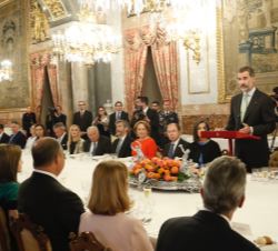 Don Felipe durante sus palabras