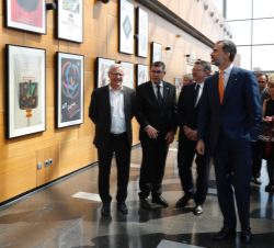 Su Majestad el Rey se dirige al Auditorio del Centro de Eventos