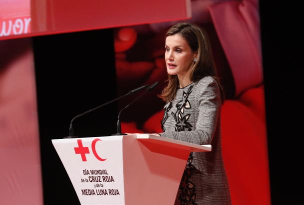 Doña Letizia durante su intervención