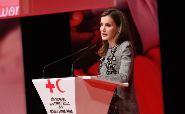 Doña Letizia durante su intervención