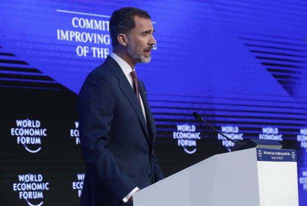 Su Majestad el Rey durante su intervención