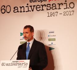 Su Majestad el Rey durante su intervención