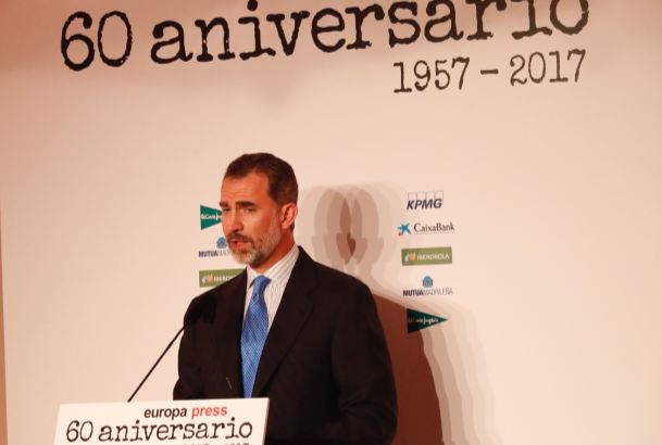 Su Majestad el Rey durante su intervención