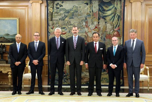 Su Majestad el Rey junto a los miembros del Consejo de Administración Global de Mckinsey & Copany