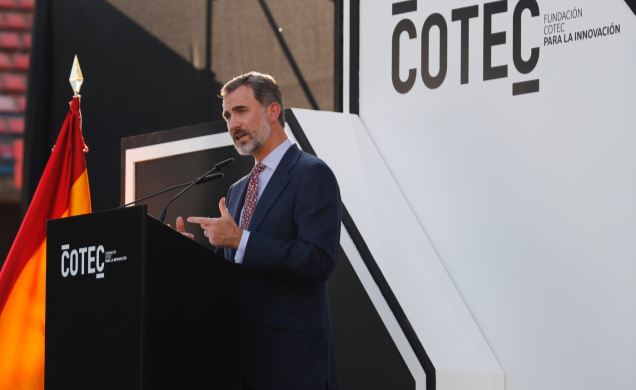 Su Majestad el Rey durante su intervención