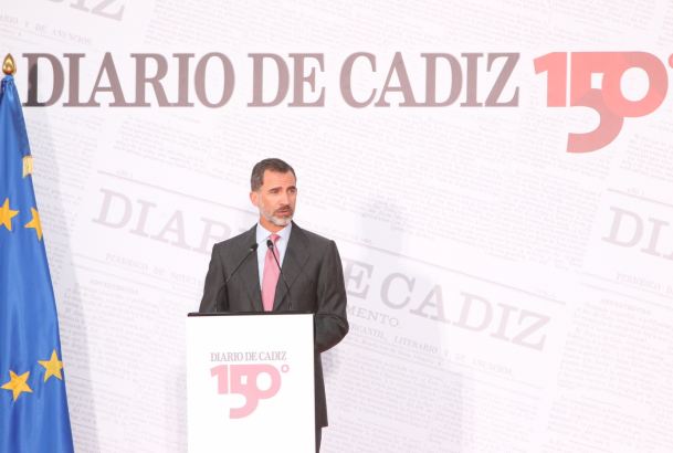 Su Majestad el Rey, durante sus palabras