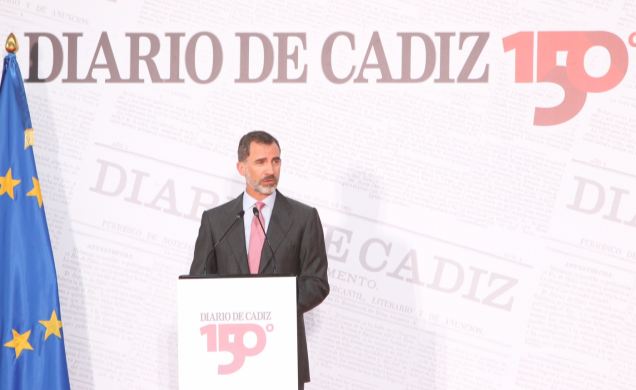 Su Majestad el Rey, durante sus palabras