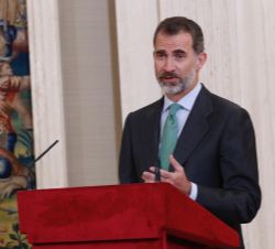 Su Majestad el Rey durante su intervención