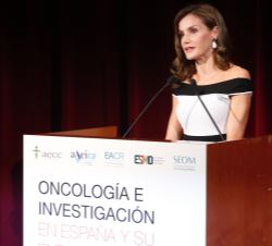 Su Majestad la Reina durante su intervención