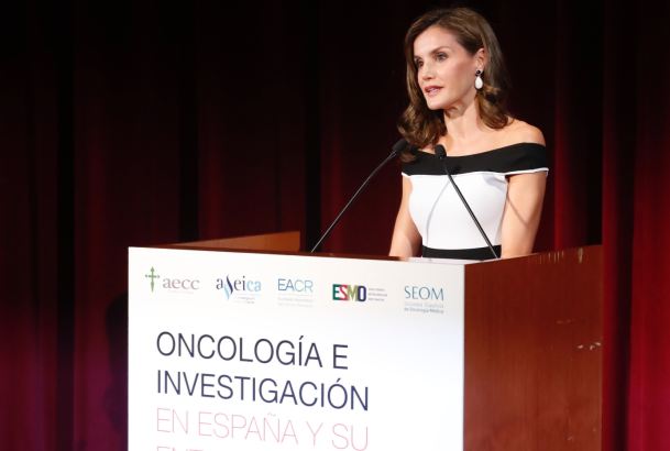 Su Majestad la Reina durante su intervención