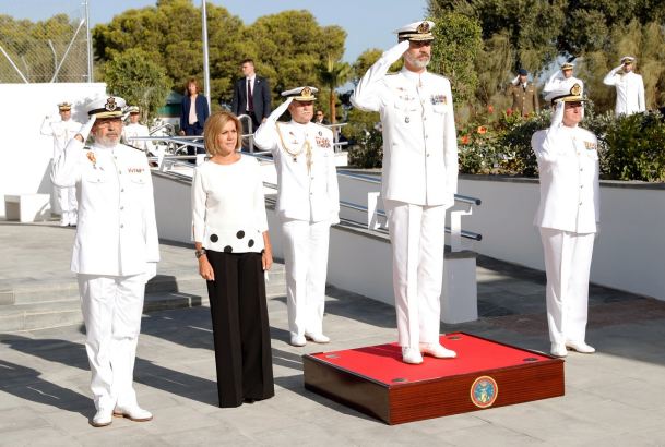 Su Majestad el Rey a su llegada al acto