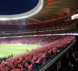 Vista general del campo momentos antes de dar comienzo el partido