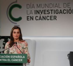 Su Majestad la Reina durante su intervención