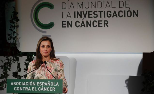 Su Majestad la Reina durante su intervención