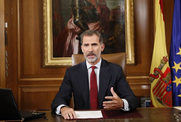 Su Majestad el Rey durante su intervención
