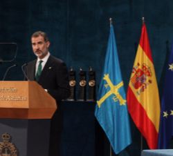 Su Majestad el Rey durante su intervención