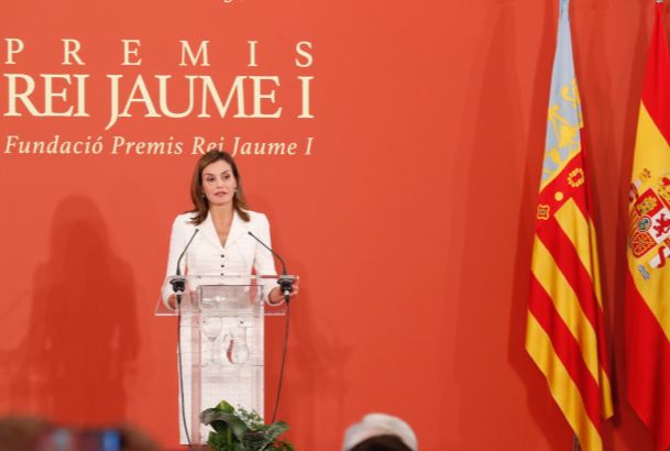 Su Majestad la Reina durante su intervención