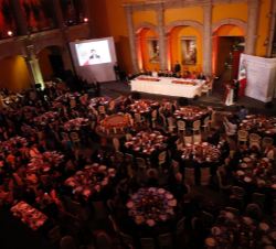 Vista del comedor del Club de Banqueros