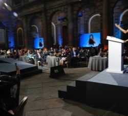 Doña Letizia durante su intervención en el Official World Cancer Leaders’ Summit