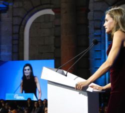 Doña Letizia durante su intervención en el Official World Cancer Leaders’ Summit