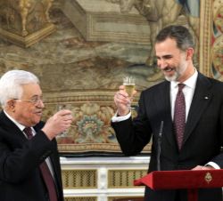 Brindis de Su Majestad el Rey y Su Excelencia Mahmoud Abbas