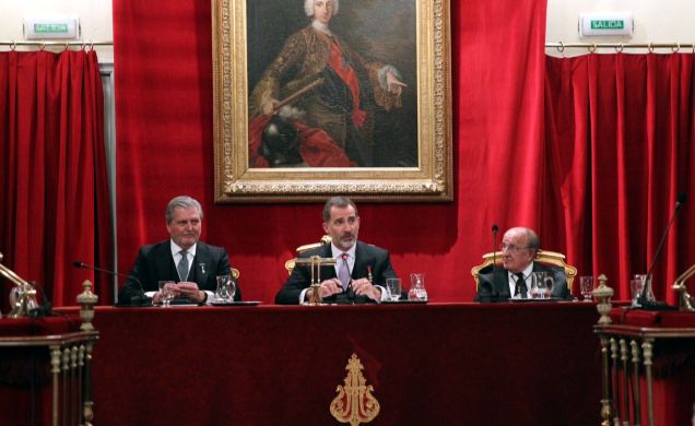 Don Felipe declara abierto el Curso de las Reales Academias