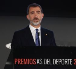 Su Majestad el Rey durante su intervención