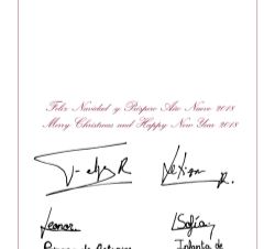 Felicitación de Navidad de Sus Majestades los Reyes 
