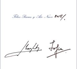 Felicitación de Navidad de Sus Majestades los Reyes Don Juan Carlos y Doña Sofía 