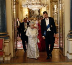 Viaje de Estado a Reino Unido. Cena de gala