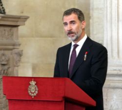 Su Majestad el Rey durante su intervención 