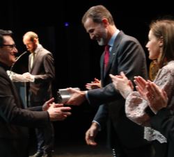 Su Majestad el Rey entrega el Premio Nacional de Diseño, modalidad “Profesionales”, a Manuel Estrada Pérez