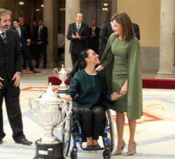 Su Majestad la Reina entrega el Premio Infanta Sofía, a la nadadora Teresa Perales