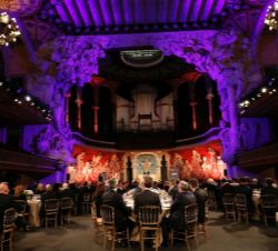 Vista general de la sala de conciertos del Palau de la Música