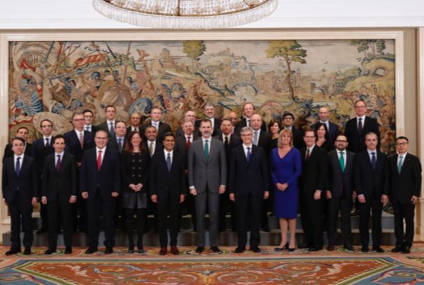 Su Majestad el Rey junto al Consejo Mundial de Deloitte y Comité Ejecutivo de Deloitte España