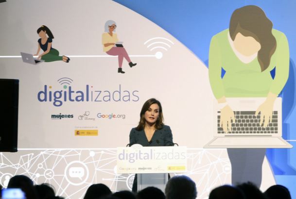 Doña Letizia durante su intervención