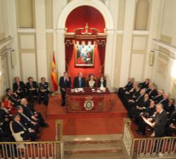 Vista general del Salón de Actos de la Real Academia de la Historia