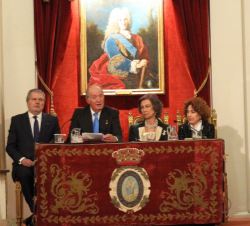 Su Majestad el Rey Don Juan Carlos durante sus palabras a los asistentes