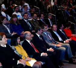 Su Majestad el Rey en la Sala de Cámara del Auditorio, instantes previos al comienzo del acto