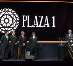 Don Juan Carlos, durante sus palabras de agradecimiento tras recibir el premio "Embajador Universal de la Tauromaquia".